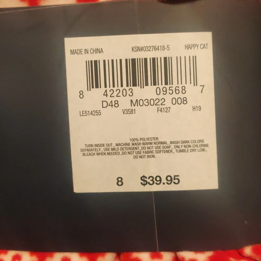 New!Lands' end Warm kids flame-resistant pants/ PJ/sleepwear set sz 8 Cottage Co